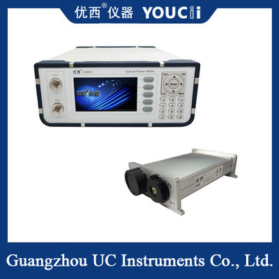 PC/APC कनेक्टर प्रकार और 0 से 40 तापमान रेंज के साथ ऑप्टिकल पावर मीटर